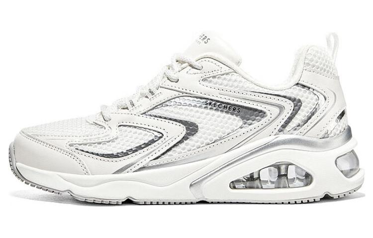 (Women) Skechers Tres-Air Uno Vision-airy 'White Silver' 177425-WSL