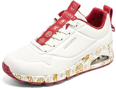 (W) Skechers 2023 Año del Conejo Uno Celebrat-Airy Zapatillas 'Blanco Rojo Oro' 896164-NTRD Lookbook (W) Skechers 2023 Año del Conejo Uno Celebrat-Airy Zapatillas 'Blanco Rojo Oro' 896164-NTRD