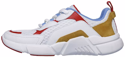 (Women) Skechers Mark Nason Los Angeles Block 'White Red' 68854-WMLT (Women) Skechers Mark Nason Los Angeles Block 'White Red' 68854-WMLT