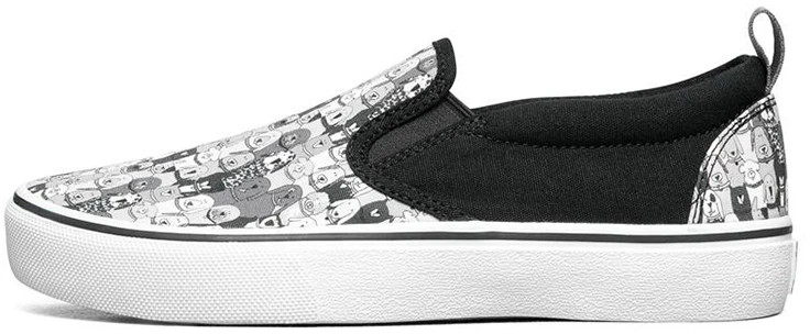 women-skechers-marley-black-grey-slip-on-33297-bkgy