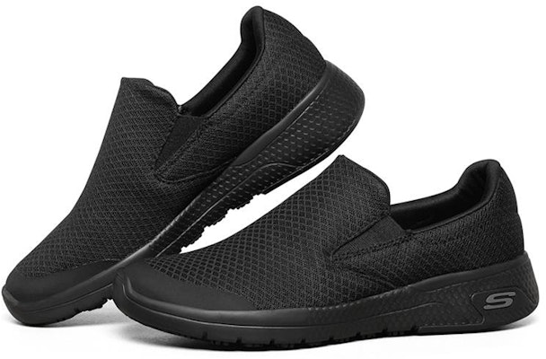 (W) Skechers Marsing Slip-on Sepatu Hitam 77275-BLK Lookbook (W) Skechers Marsing Slip-on Sepatu Hitam 77275-BLK