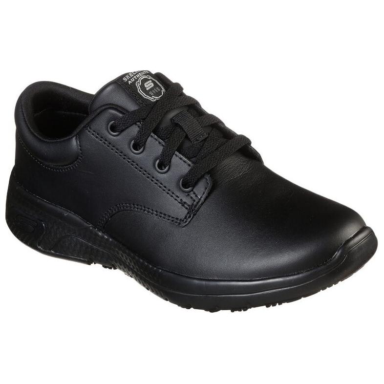 Lookbook (Women) Skechers Marsing Soft Toe 'Black Casual' 108006-BLK