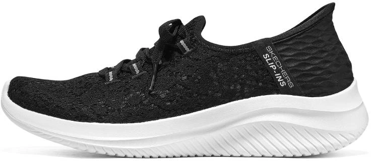 women-skechers-d-lites-shock-absorbing-non-slip-wear-resistant-low-top-black-and-white-896177-bkw