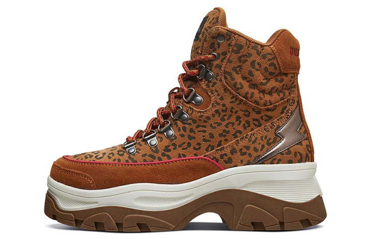 (W) Skechers Master Mid 'Leopard Grey'