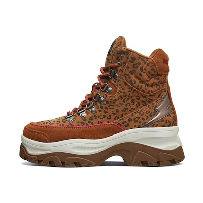 (W) Skechers Master Mid 'Leopard Grey'