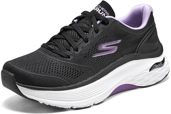 (Women) Skechers Max Cushioning Arch Fit 'Black Lavender' 128923-BKLV Lookbook (Women) Skechers Max Cushioning Arch Fit 'Black Lavender' 128923-BKLV