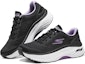 Shop (W) Skechers Max Cushioning Arch Fit 'Hitam Lavender' 128923-BKLV