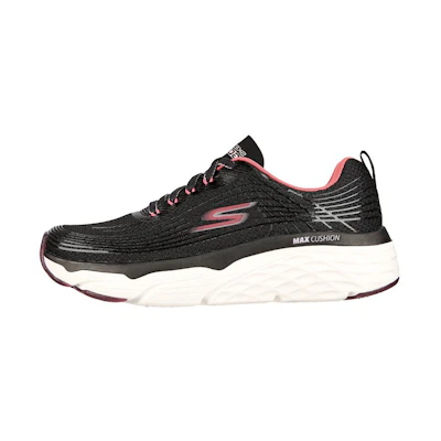 (W) Skechers Max Cushioning 'Black Pink'