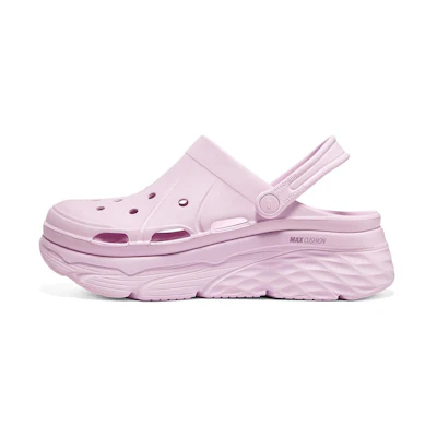 (W) Skechers Max Cushioning 'Bubble Mildew Resistant Sports Sandal - Pink Purple'