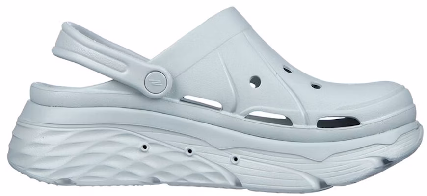 (Women) Skechers Max Cushioning 'Bubble Shoe Casual Hollow Sandal - Blue' 111127-GRY Order (Women) Skechers Max Cushioning 'Bubble Shoe Casual Hollow Sandal - Blue' 111127-GRY