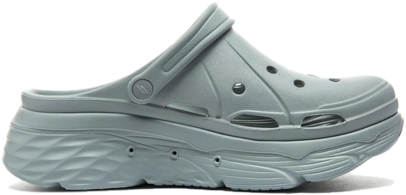 (Women) Skechers Max Cushioning 'Bubble Shoe Casual Hollow Sandal - Blue' 111127-GRY Order (Women) Skechers Max Cushioning 'Bubble Shoe Casual Hollow Sandal - Blue' 111127-GRY
