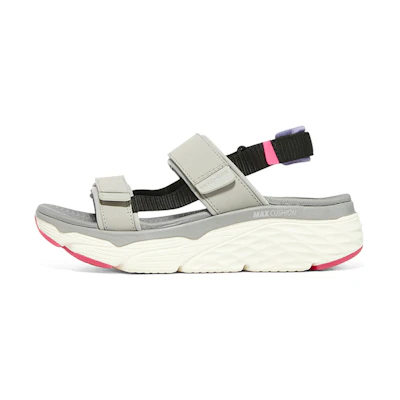 (W) Skechers Max Cushioning 'Grey White Black Pink'