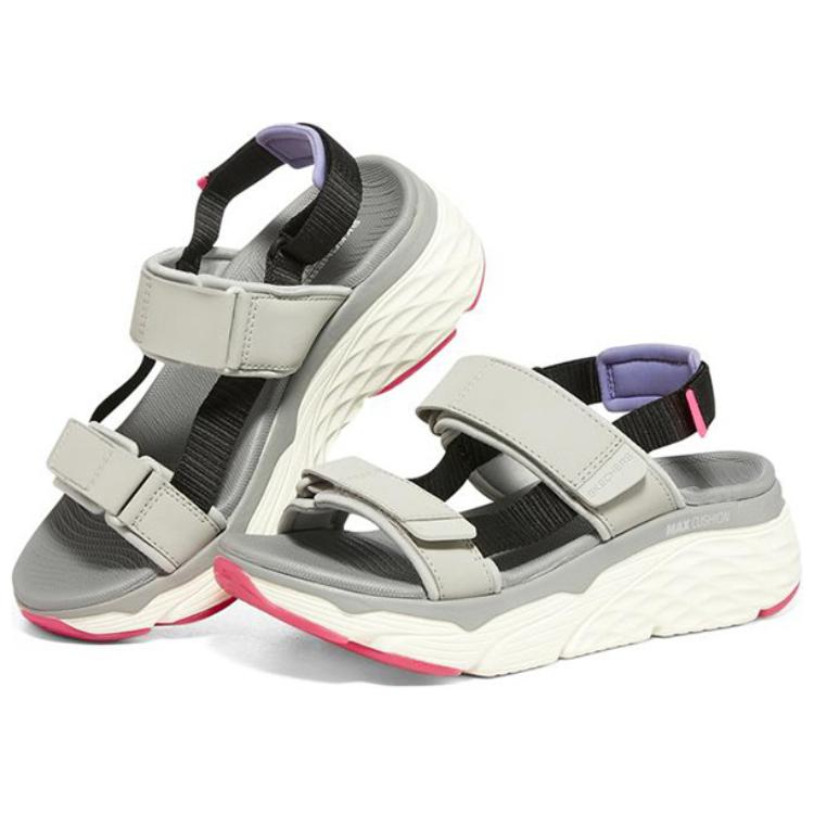 Shop (W) 스케쳐스 맥스 쿠셔닝 '그레이 화이트 블랙 핑크' 140421-GMLT