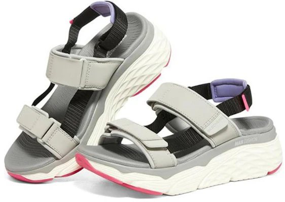 (W) 斯凯奇 Max Cushioning 灰白黑粉色 140421-GMLT Shop (W) 斯凯奇 Max Cushioning 灰白黑粉色 140421-GMLT