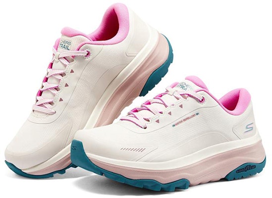 (Women) Skechers Max Cushioning Trail 'White Pink' 128220-NAT Lookbook (Women) Skechers Max Cushioning Trail 'White Pink' 128220-NAT