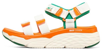 (Women) Skechers Max Cushioning 'White Orange Green' 896132-OWGN (Women) Skechers Max Cushioning 'White Orange Green' 896132-OWGN