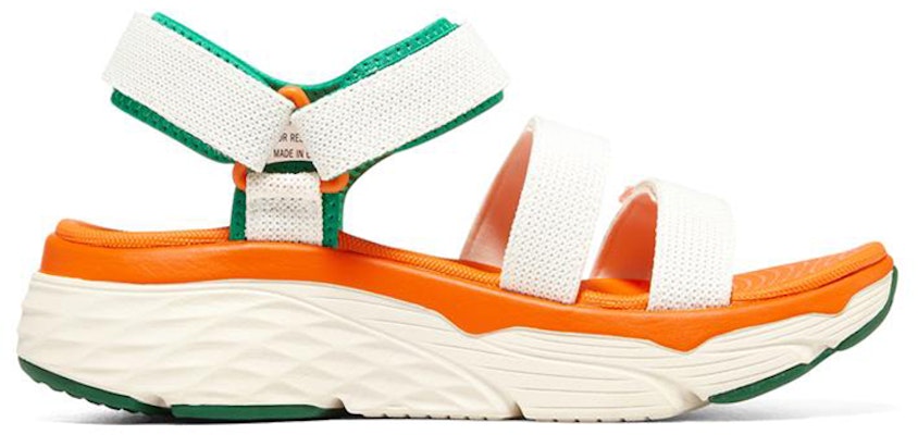 (W) スケッチャーズ マックスクッション 白橙緑 (Sukecchaazu Makkusukusshon Shiro Daidai Midori) 896132-OWGN Order (W) スケッチャーズ マックスクッション 白橙緑 (Sukecchaazu Makkusukusshon Shiro Daidai Midori) 896132-OWGN