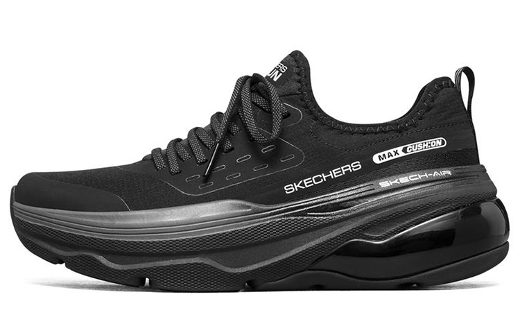 (Women) Skechers Max Cushioning Air 'Black Low-Top Runner' 128053-BBK