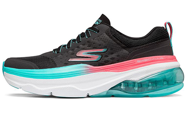 (Women) Skechers Max Cushioning Air 'Black Green' 128062-BKTQ