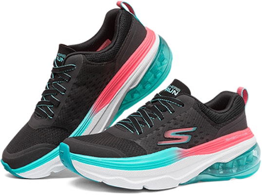 (W) スケッチャーズ Max Cushioning Air 黒緑 128062-BKTQ Lookbook (W) スケッチャーズ Max Cushioning Air 黒緑 128062-BKTQ