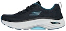 Buy (W) Skechers Max Cushioning Arch Fit 'Hitam Biru' 128308-BLK