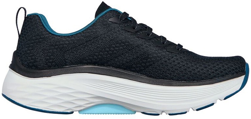 (Women) Skechers Max Cushioning Arch Fit 'Black Blue' 128308-BLK Order (Women) Skechers Max Cushioning Arch Fit 'Black Blue' 128308-BLK