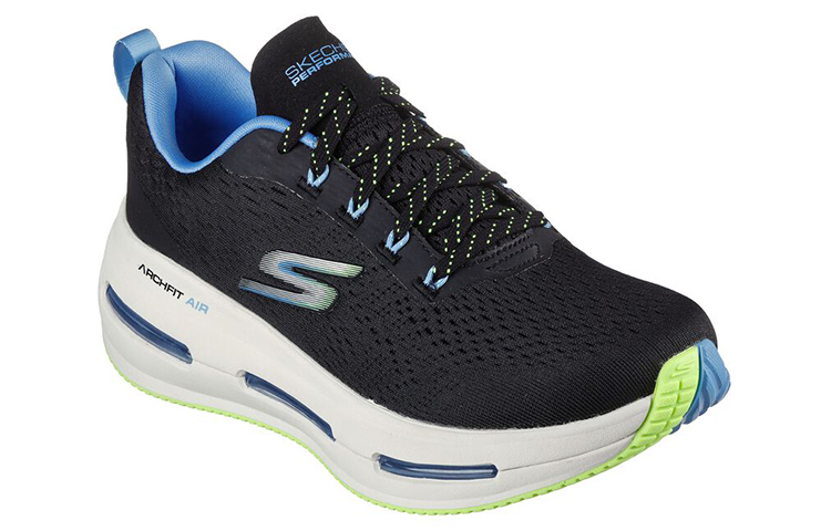 Lookbook (W) Skechers Max Cushioning Arch Fit ''Schwarz Blau'' 129316-BKBL