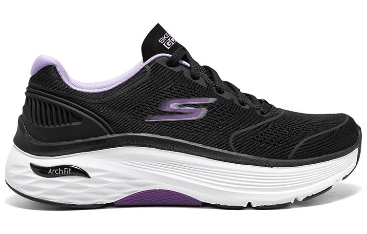 Order (W) Skechers Max Cushioning Arch Fit ''Zwart Lavendel'' 128923-BKLV