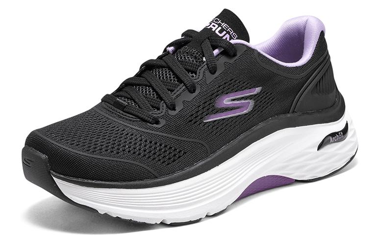 Lookbook (W) Skechers Max Cushioning Arch Fit ''Zwart Lavendel'' 128923-BKLV