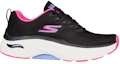 Order (W) Skechers Max Cushioning Arch Fit 'Hitam Merah' 128308-BKPK