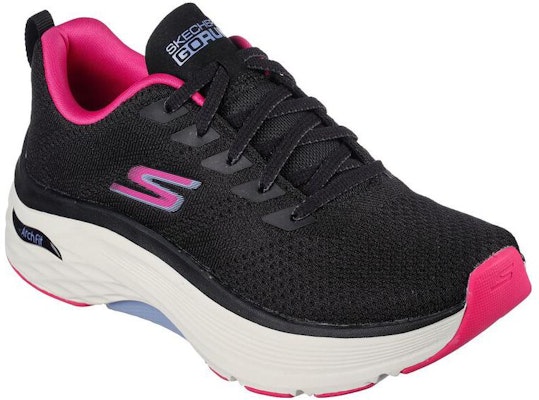 (Women) Skechers Max Cushioning Arch Fit 'Black Red' 128308-BKPK Lookbook (Women) Skechers Max Cushioning Arch Fit 'Black Red' 128308-BKPK