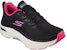 (W) Skechers Max Cushioning Arch Fit 'Hitam Merah' 128308-BKPK