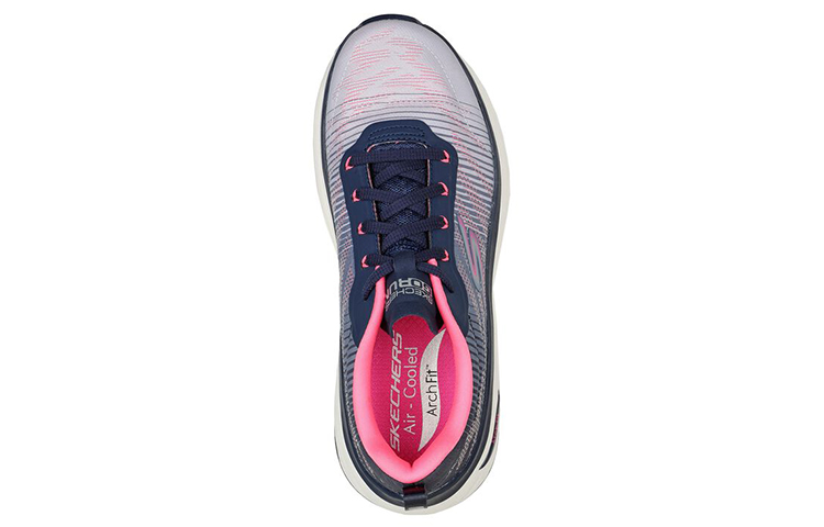 Shop (Women) Skechers Max Cushioning Arch Fit 'Grey Blue' 128312-NVPK