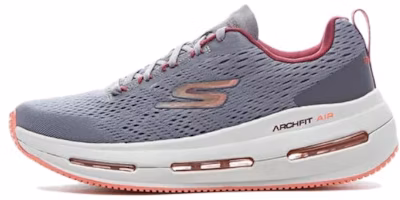 (Women) Skechers Max Cushioning Arch Fit 'Grey Low-Top' 129316-GYBU (Women) Skechers Max Cushioning Arch Fit 'Grey Low-Top' 129316-GYBU