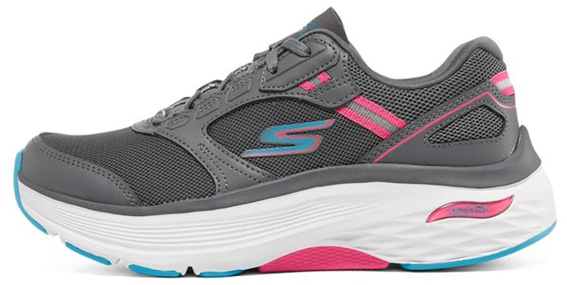 (Women) Skechers Max Cushioning Arch Fit 'Grey Pink' 128301-GYPK Buy (Women) Skechers Max Cushioning Arch Fit 'Grey Pink' 128301-GYPK