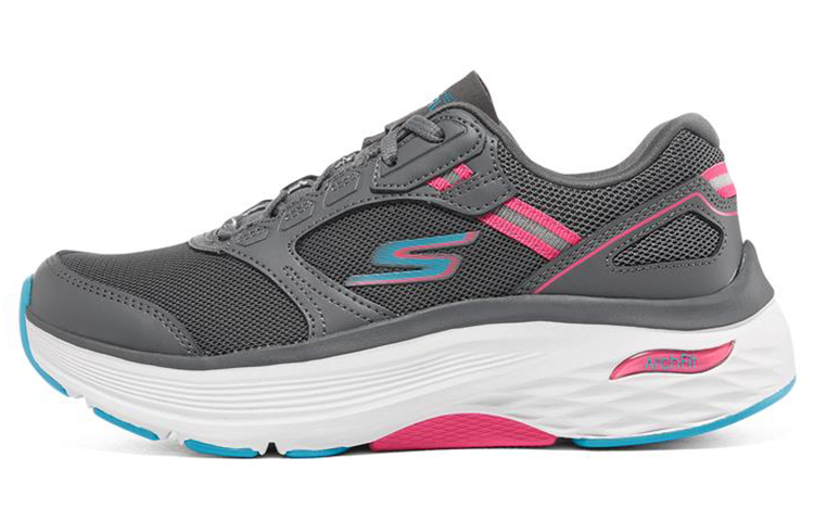 (Women) Skechers Max Cushioning Arch Fit 'Grey Pink' 128301-GYPK