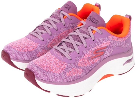 (W) 斯凯奇 Max Cushioning Arch Fit 粉紫配色 女款运动鞋 128313-PKOR Lookbook (W) 斯凯奇 Max Cushioning Arch Fit 粉紫配色 女款运动鞋 128313-PKOR