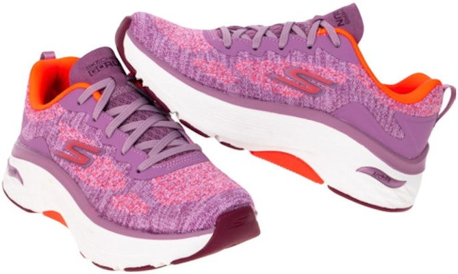 (W) 斯凯奇 Max Cushioning Arch Fit 粉紫配色 女款运动鞋 128313-PKOR Shop (W) 斯凯奇 Max Cushioning Arch Fit 粉紫配色 女款运动鞋 128313-PKOR