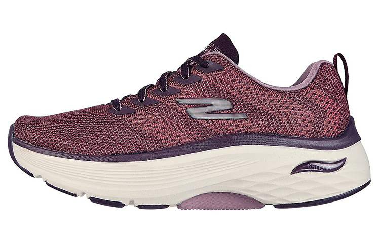 (Women) Skechers Max Cushioning Arch Fit 'Red Purple' 128308-BURG
