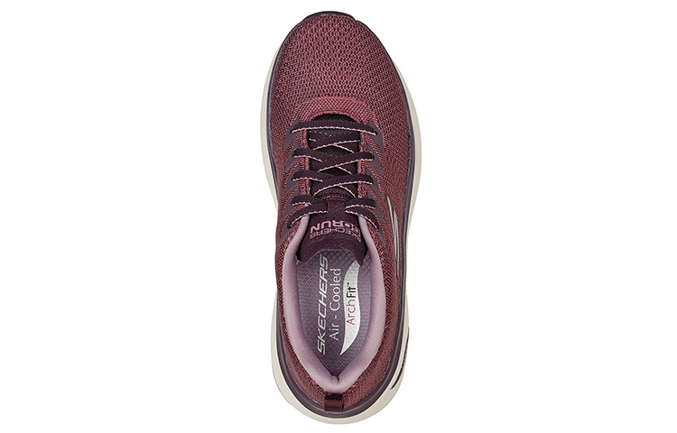 Shop (W) 斯凯奇Max Cushioning Arch Fit系列“红紫色” 128308-BURG