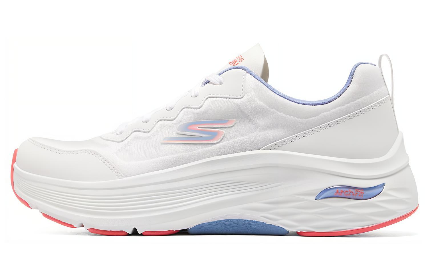 (Women) Skechers Max Cushioning Arch Fit 'White' 128300-WPKB