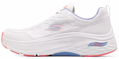 (Women) Skechers Max Cushioning Arch Fit 'White' 128300-WPKB (Women) Skechers Max Cushioning Arch Fit 'White' 128300-WPKB