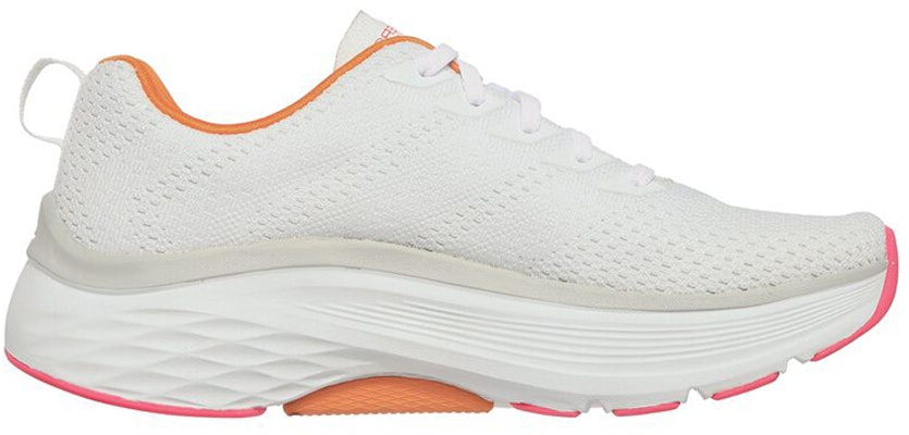 (W) (女性用) スケッチャーズ マックスクッション アーチフィット 'ホワイトオレンジ' 128308-WHT 128308-WHT Order (W) (女性用) スケッチャーズ マックスクッション アーチフィット 'ホワイトオレンジ' 128308-WHT 128308-WHT