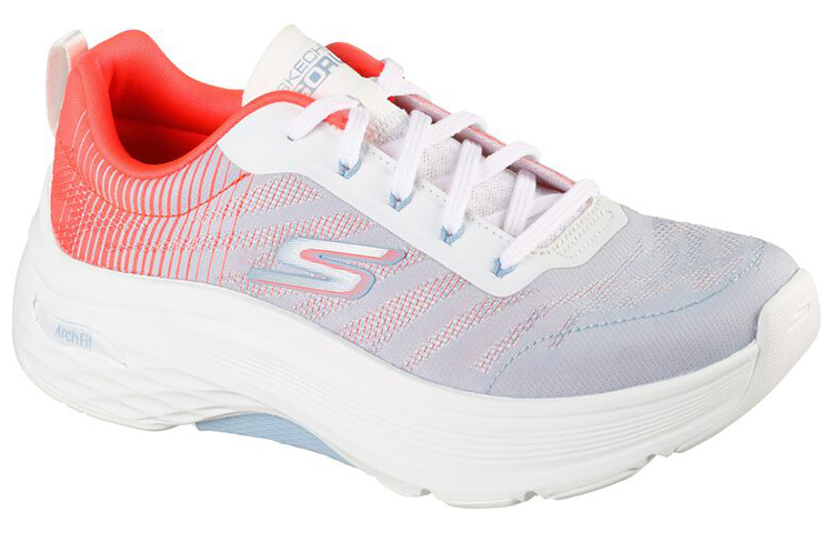 Lookbook (Women) Skechers Max Cushioning Arch Fit 'White Red' 128312-WMLT