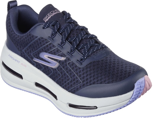 (Women) Skechers Max Cushioning Arch Fit Air 'Breezy Summer Blue Purple' 129315-NVLV Lookbook (Women) Skechers Max Cushioning Arch Fit Air 'Breezy Summer Blue Purple' 129315-NVLV