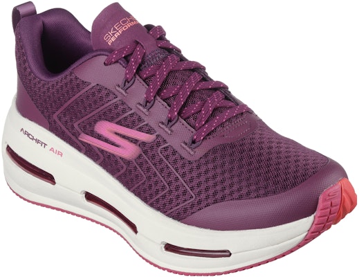 Skechers Max Cushioning Arch Fit Air - 宜人夏日 舒適 透氣 低筒 慢跑鞋 女款 覆盆莓色 Lookbook Skechers Max Cushioning Arch Fit Air - 宜人夏日 舒適 透氣 低筒 慢跑鞋 女款 覆盆莓色