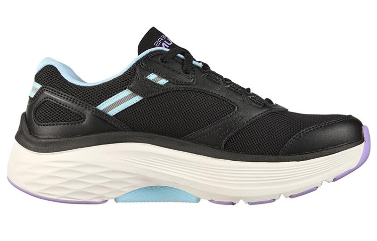 Order (W) Skechers Max Cushioning Arch Fit Lage Hardloopschoenen Zwart 128301-BKAQ