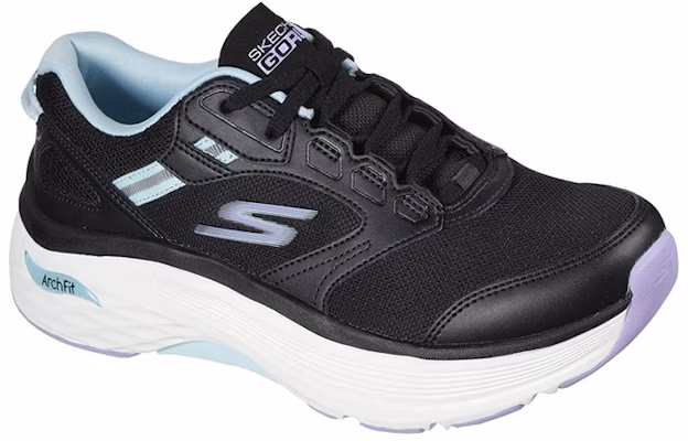 (Women) Skechers Max Cushioning Arch Fit Low-Top Running Shoes Black 128301-BKAQ Lookbook (Women) Skechers Max Cushioning Arch Fit Low-Top Running Shoes Black 128301-BKAQ