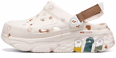 (Women) Skechers Max Cushioning Breathable Comfortable Chunky Clogs - Off-White. 111658-PCH (Women) Skechers Max Cushioning Breathable Comfortable Chunky Clogs - Off-White. 111658-PCH