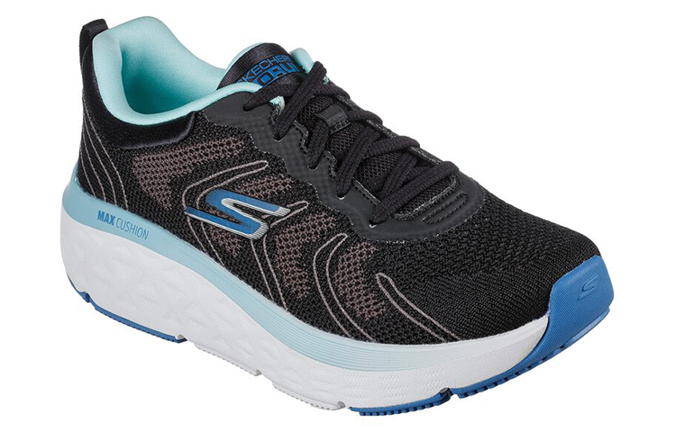 Lookbook (Women) Skechers Max Cushioning Delta 'Black Blue' 129120-BKBL